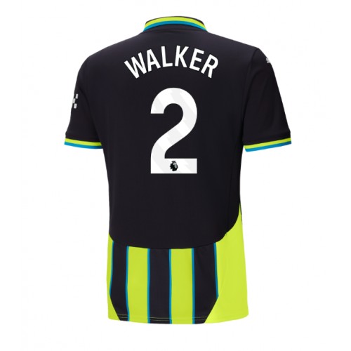 Dres Manchester City Kyle Walker #2 Gostujuci 2024-25 Kratak Rukav